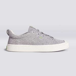 IBI Cariuma Low Top Bamboo Weave Knit Vegan Grise Clair Homme | VSJ-9190852